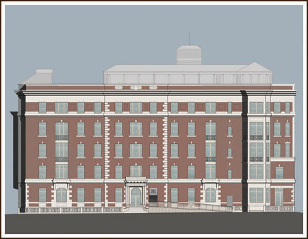 rendering of entry facade