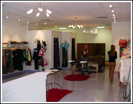 photograph of the interior of the store