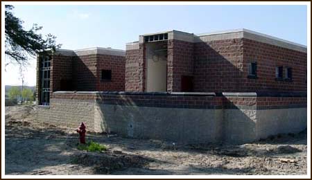 photograph taken from the end of one of the washtenaw county juvenile detention facility modules